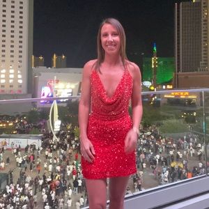 Size 0 Retrofete Mitch Dress - Coral